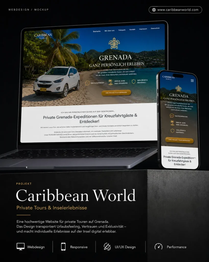 Vianga. Kreativagentur Münster - Webseiten aus Münster - Caribbean World